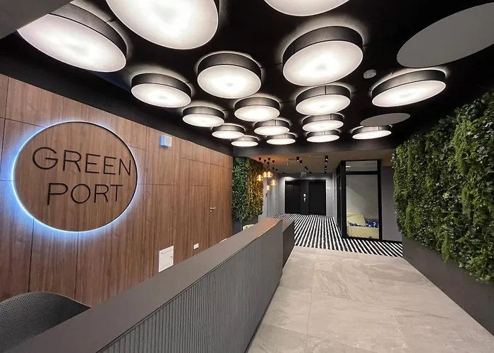 Green Port SPA Kołobrzeg STYLOWY LOFT- w cenie klimatyzacja, baseny, 2 jacuzzi, sauna, szlafroki, bawialnia